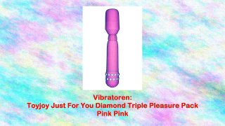 Toyjoy Just For You Diamond Triple Pleasure Pack Pink Pink