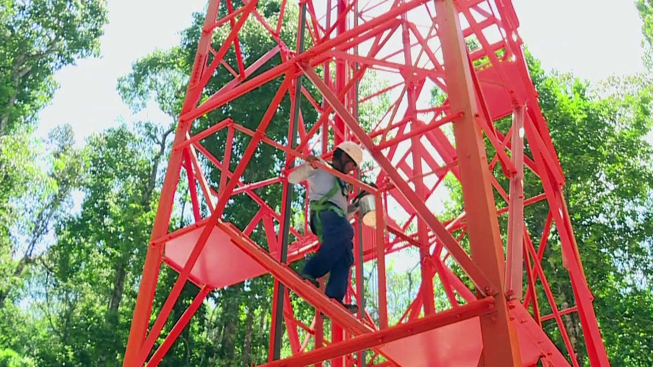 Klima-Station hoch über dem Regenwald