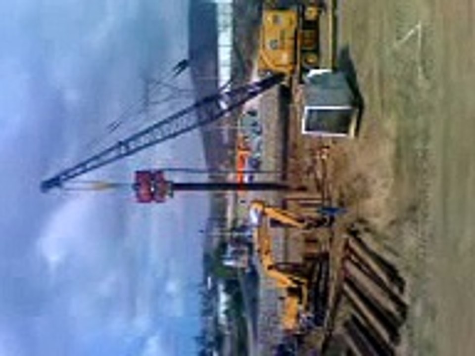 preparacion de tablaestaca,para excavacion profunda.