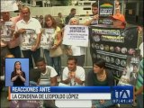 Reacción de los partidarios de Leopoldo López