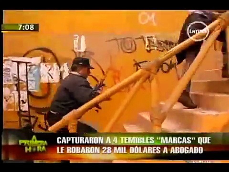 Serenazgo de Surco-San Borja y PNP capturan "marcas" que robaron 28 mil dolares