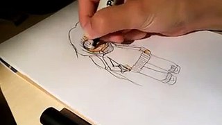 Chibi girl speed drawing