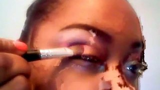 Prom Eye Makeup Look #2: Plum/Teal Green