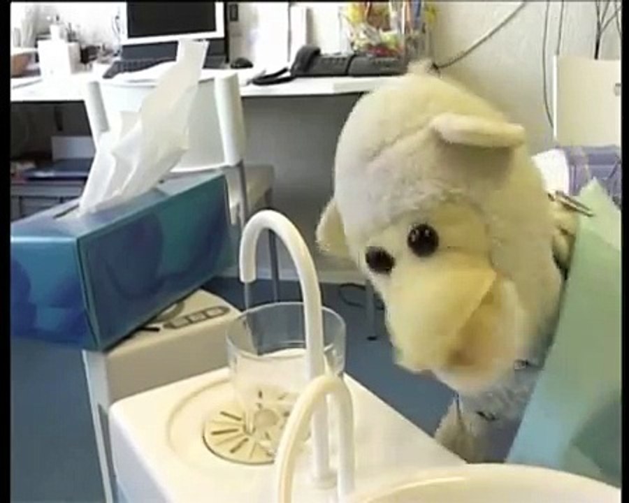 Jock de Aap met Beroep van de maand Tandarts Annemieke van Dongen.