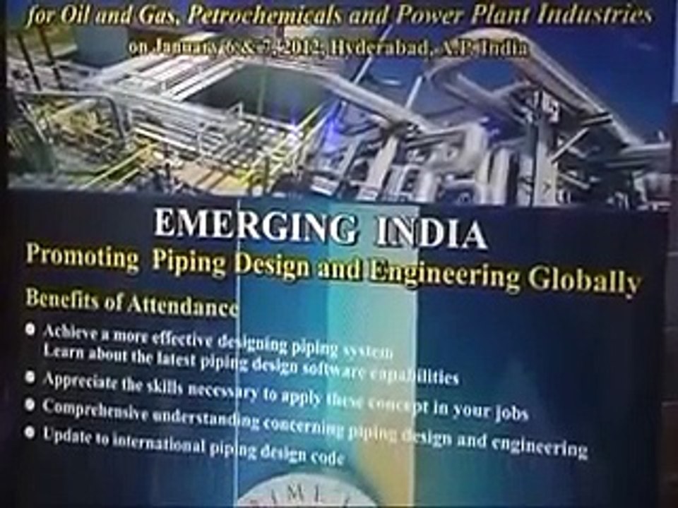 Piping Design International Conference - First Session