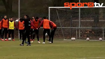 Tayfun Korkut'un ilginç antrenmanı!...