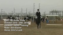 063D Erin Eisner Ram Tap Horse Trials October 2010 Training Dressage