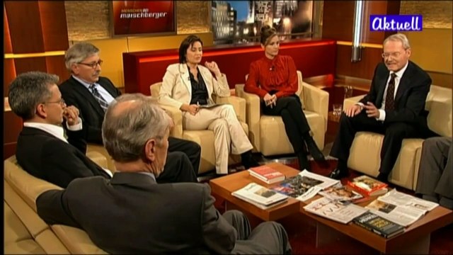 3.Sarrazin-Tribunal bei Maischberger - Hans-Olaf Henkel gegen Pfeiffer