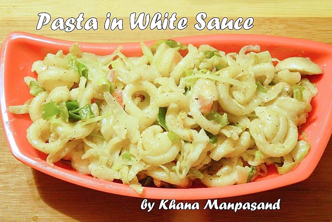 Recipe of Pasta in White Sauce or Vegetable Pasta in White sauce