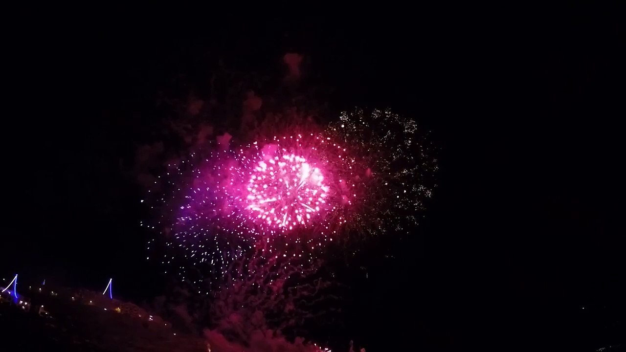 Huge Shell during firework show Malta Il-Vitorja