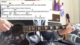 My Love Is Dangerous - Freddie Mercury - Guitar Play Along with chords