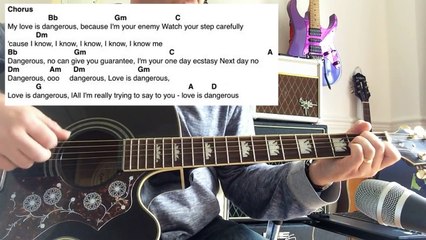 My Love Is Dangerous - Freddie Mercury - Guitar Play Along with chords
