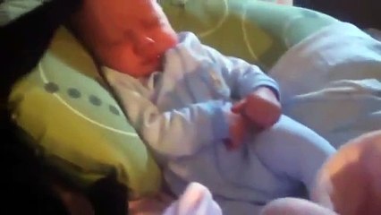 Cats funny moments Cats coax baby to sleep