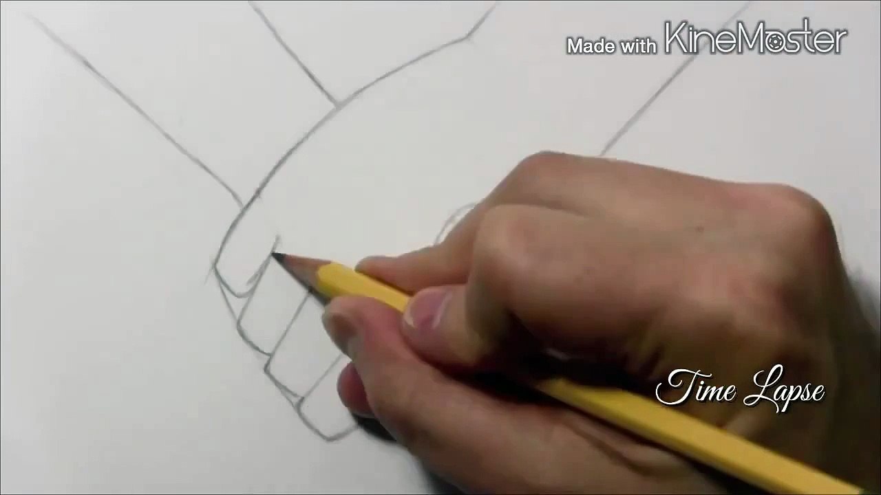 How To Draw Holding Hands (Time Lapse & Slow - Mo)