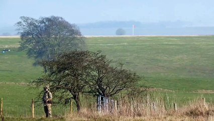 British Army - Braveheart Mobile Artillery firing exercise