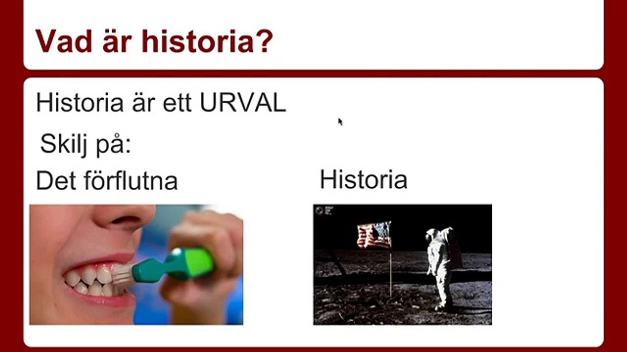 Vad är historia 1