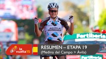 Resumen - Etapa 19 (Medina del Campo / Ávila) - La Vuelta a España 2015