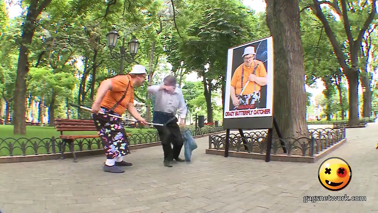 Crazy TV Pranks Bonkers Butterfly Guy (HD)