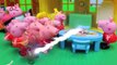 Peppa Pig Multiplicity with Disney Cars Mater Mickey Mouse Daddy Pig in Peppa Pig Playground & H