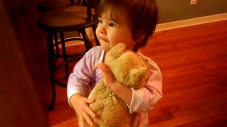The Baby Loves to Choke her Favorite Stuffed Dog