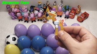 NEW 16 Surprise Eggs, Thomas & Friends, Disney,  Jiniya Cartoon,, Smurfs, Nemo, Rio 2, Monsters Univ