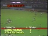 Brasileirão 1990 - Quartas (IDA) - Corinthians 2x1 Atl. Mineiro (Band) Melhores Momentos