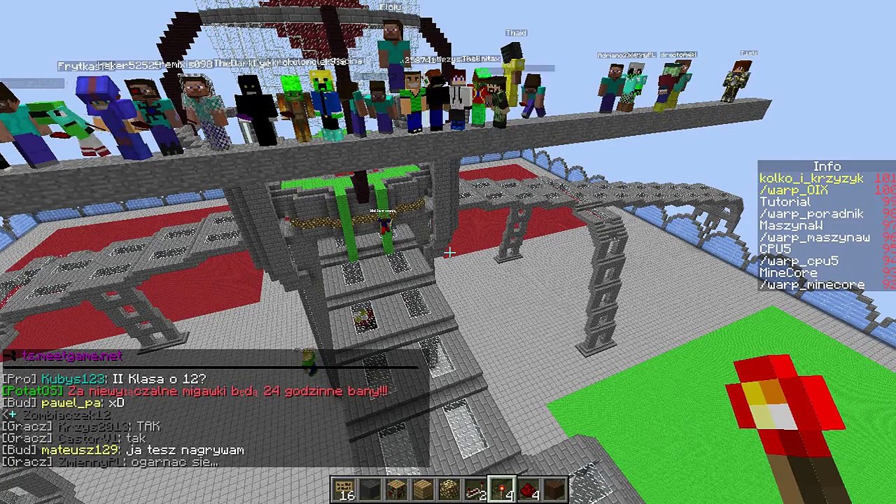 Minecraft Live 1 cz.1/3 : Szkoła redstone na serwerze RedstoneFun.pl