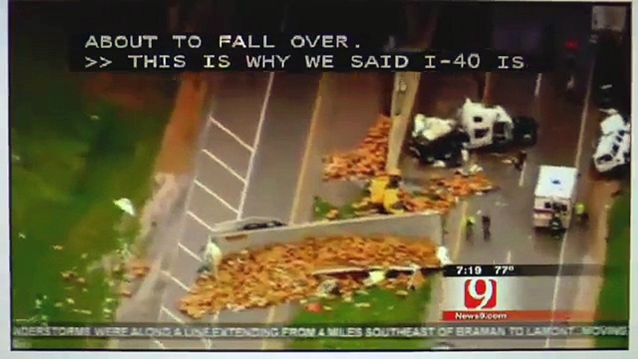 Deadly Tornado in Oklahoma - damage & destruction near Shawnee May 2013