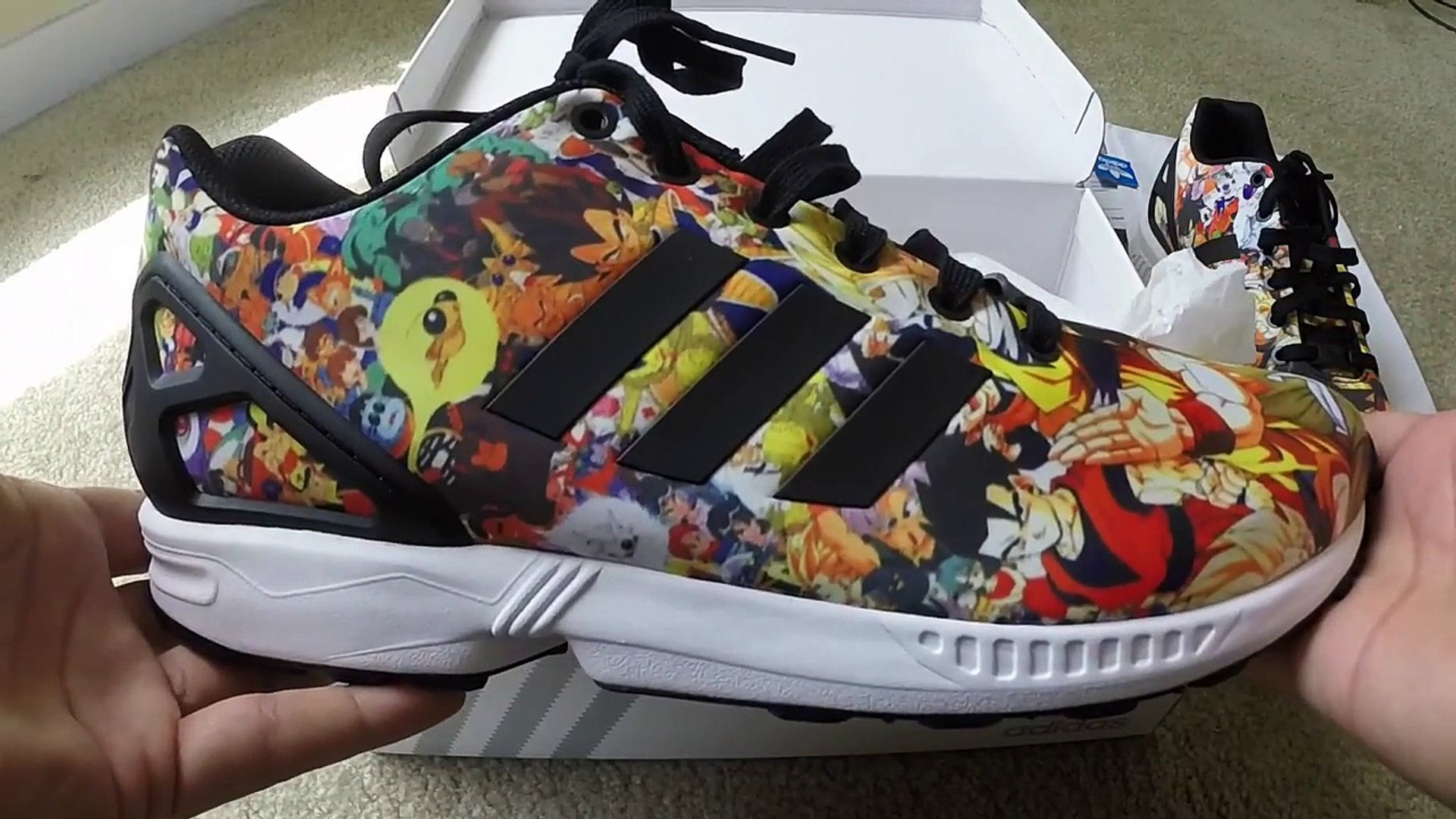 Adidas Mi Zx Flux "Dragon Ball Z" Custom | Unboxing & On Feet - video  Dailymotion