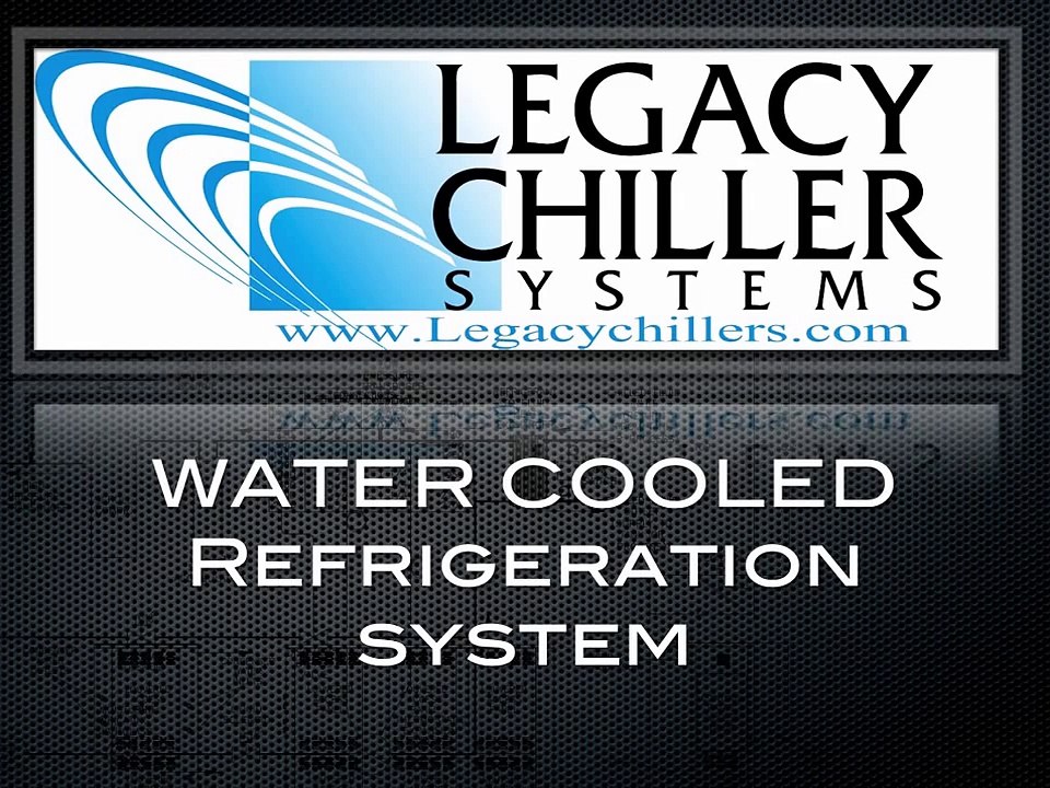 How a chiller works-water cooled refrigeration.