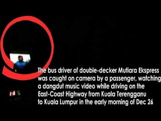 Express bus driver caught watching video