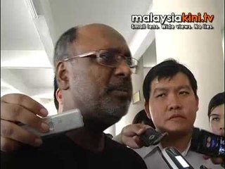 Download Video: Subang MP Sivarasa freed on police bail