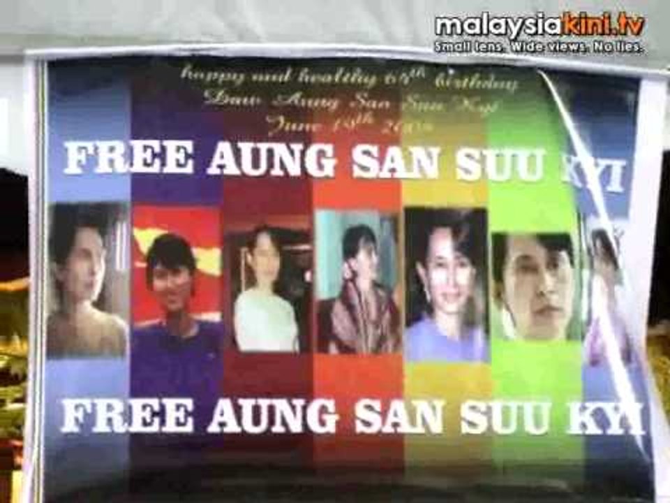 Arrests at Aung San Suu Kyi birthday 'bash'