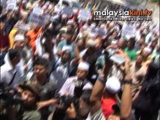 Demo bantah kabinet isu agama anak