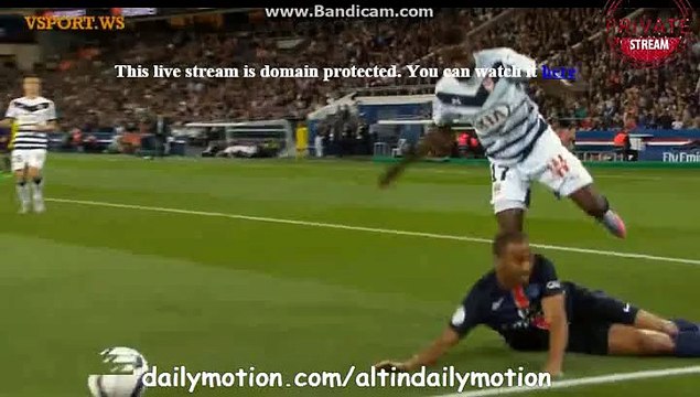 Lucas Moura Dives For Penalty - PSG 0-0 Bordeaux - Ligue 1 - 11.09.2015