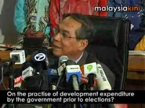 EC chief faces the press