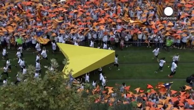 راهپیمایی بزرگ روز ملی کاتالونیا در بارسلون