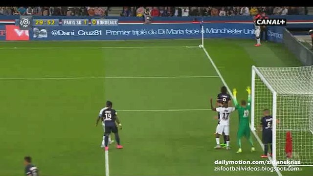 1-1 Henri Saivet Goal | Paris Saint-Germain v. FC Girondins Bordeaux - 11.09.2015 HD
