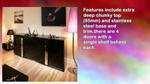 Modern Black Gloss Sideboard Cabinet Buffet 2.0mtr 912m