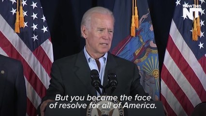 Biden Discusses Firefighter Photo That Gave The Troops Courage After 9/11