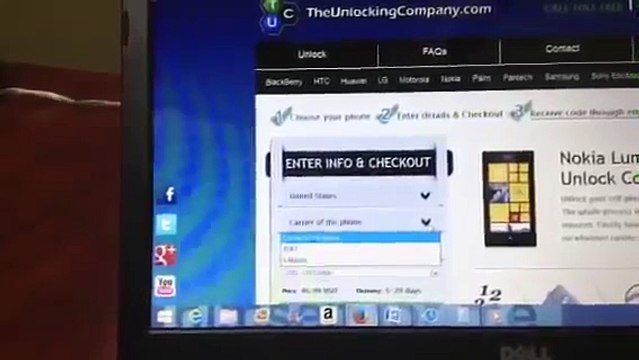 How to unlock AT&T Nokia lumia 520 using TheUnlockingCompany