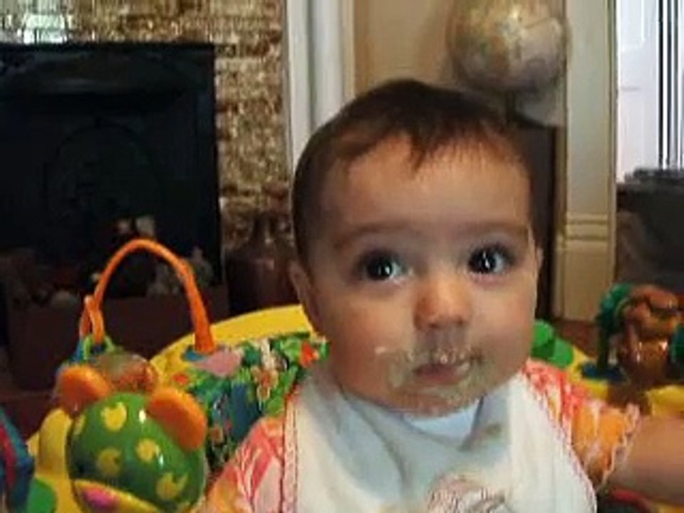 Baby Louisa Eating