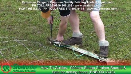 Strainrite Fencing Guides - 900mm Sheep Strainer Boards & Sets (FNB00012-42)