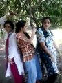 Three Girls having fun in the forest