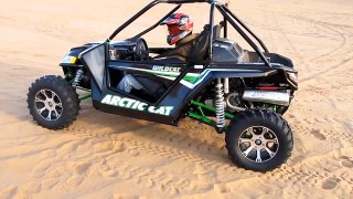 New Arctic Cat Wild Cat tears up the Dunes at Little Sahara, V-twin Power