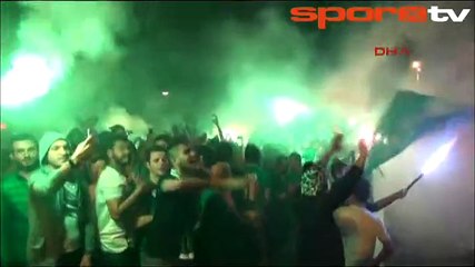 Bursaspor'a şampiyon gibi karşılama!