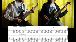 9) Rammstein - Feuer Frei! (Guitar & Bass lesson + TABs | Cover HD)
