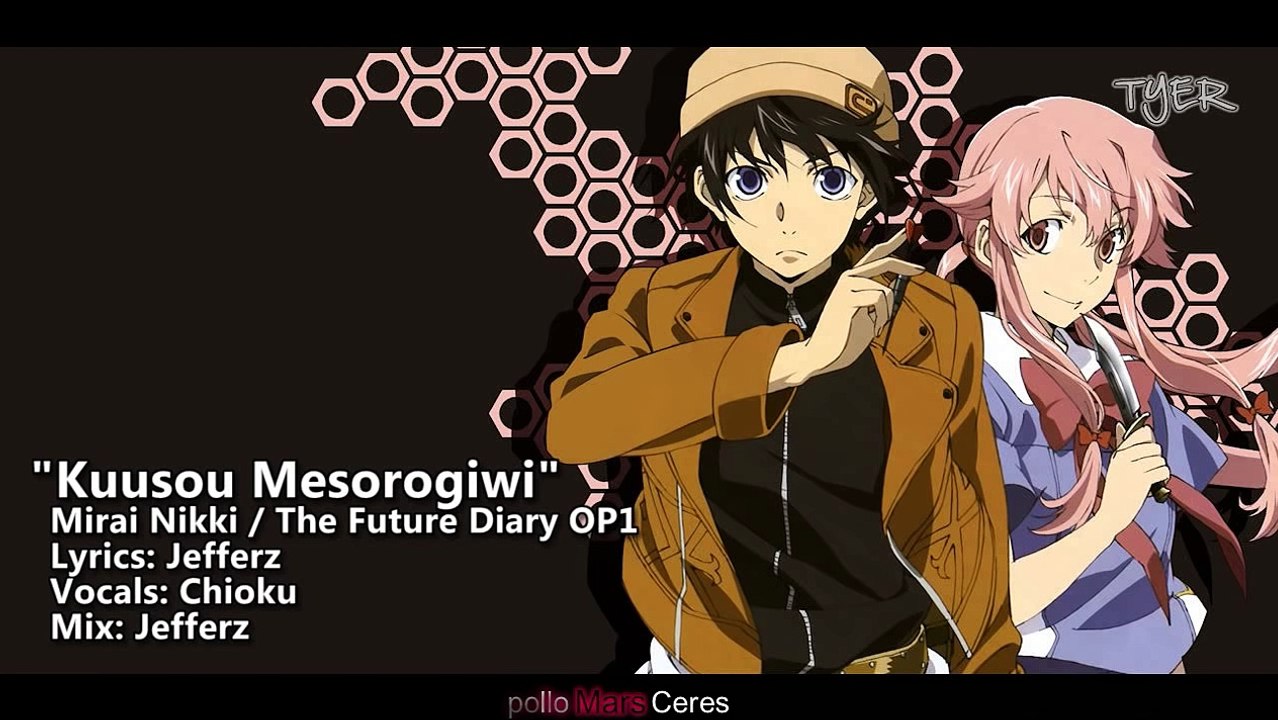 Tyer English Mirai Nikki Op Kuusou Mesorogiwi Ft Chioku Video Dailymotion