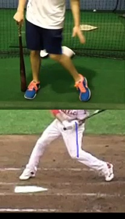Back knee drive baseball softball swing explanation for loss of power and bat speed