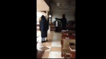 Video shows moments before police shoot New York synagogue intruder